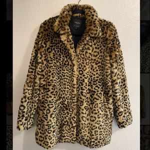 Zara Leopard Print Coat
